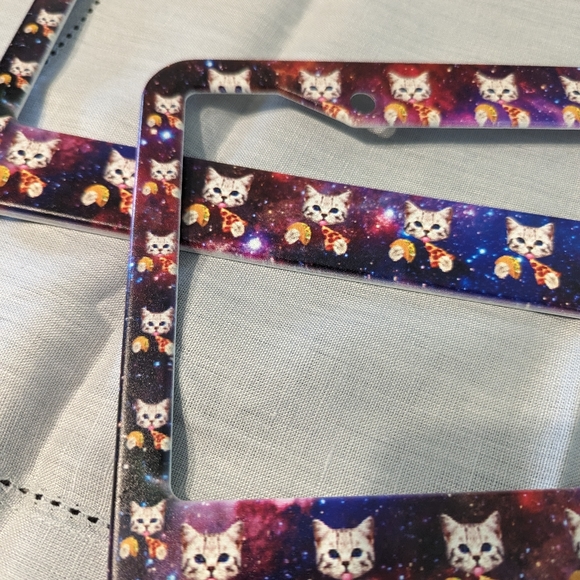 New Pizza Cat License Plate Frame / Holder - Picture 2 of 2